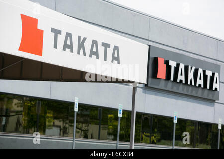 Un établissement occupé par fabricant de pièces d'auto Takata à Auburn Hills, Michigan. Banque D'Images