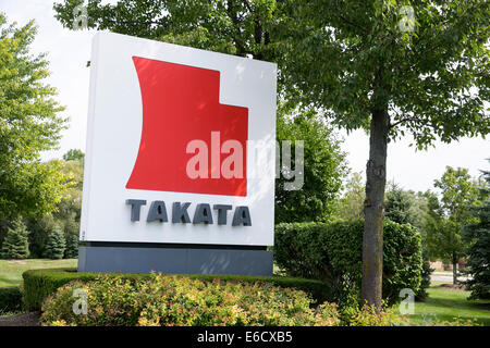 Un établissement occupé par fabricant de pièces d'auto Takata à Auburn Hills, Michigan. Banque D'Images