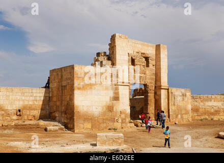 Aleppo-Gate : Kapı ou porte de la ville, dans l'enceinte de la vieille ville, Harran, Şanlıurfa Province, Province d'Urfa Banque D'Images