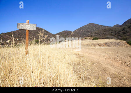 Sentier de Pratt, Ojai, comté de Ventura, Californie, USA Banque D'Images