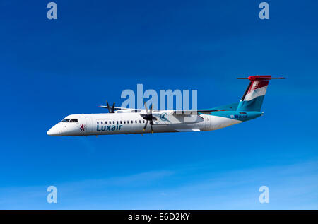 Luxair De Havilland Canada DHC-8-402Q Dash 8 en vol Banque D'Images