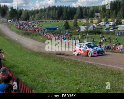 FIA World Rally Championship : Le Neste Oil Rally Finland 2014 Banque D'Images