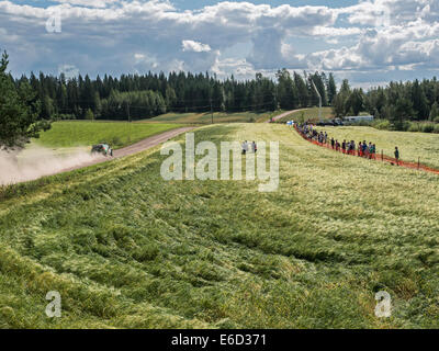 FIA World Rally Championship : Le Neste Oil Rally Finland 2014 Banque D'Images