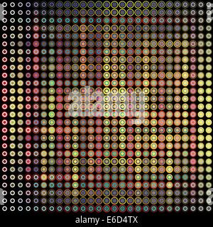 Abstract background vector modifiable de points colorés Illustration de Vecteur