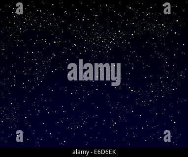 Illustration vectorielle modifiable d'un ciel étoilé Illustration de Vecteur