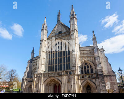 La cathédrale de Winchester en Angleterre Angleterre Europe Banque D'Images
