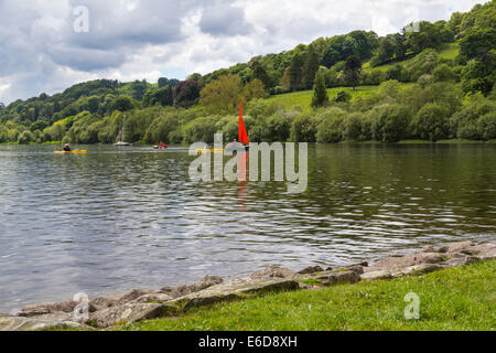 Llyn Tegid Bala Lake ou en gallois est un grand lac en Gwynedd, Pays de Galles, Royaume-Uni, Europe Banque D'Images