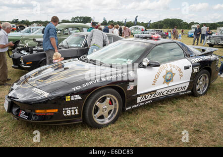 Ex-US patrouille policière illustré par un propriétaire privé à un événement en anglais Banque D'Images