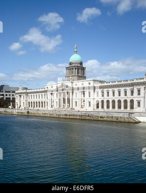 Custom House River Liffey Dublin Ireland Banque D'Images