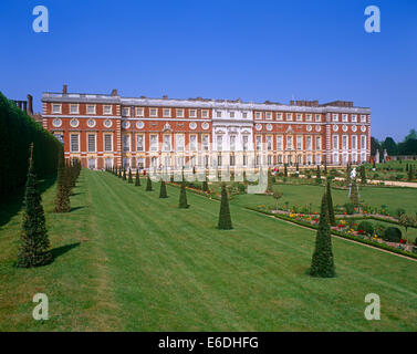 Jardin privé Hampton Court Palace Surrey UK Banque D'Images