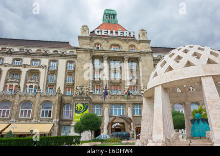 Façade de l'Hôtel Gellert Budapest, Hongrie Banque D'Images