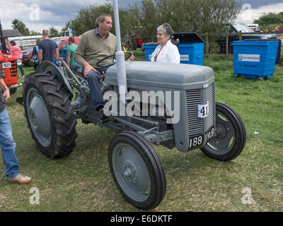 L'un des premiers tracteurs Ferguson gris restauré dans les machines Vintage Classe au salon de l'agriculture 2014. Egton Banque D'Images