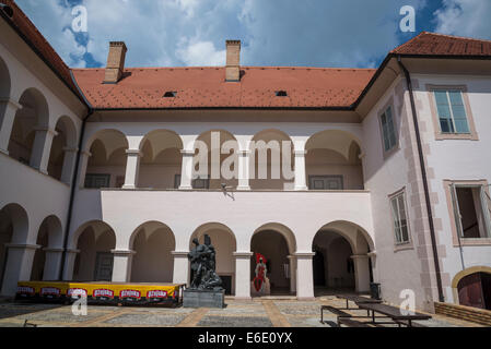 Musée de soulèvements paysans, Château Orsic, Gornja Stubica, Zagorje, Croatie Banque D'Images