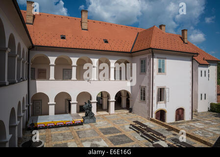 Musée de soulèvements paysans, Château Orsic, Gornja Stubica, Zagorje, Croatie Banque D'Images