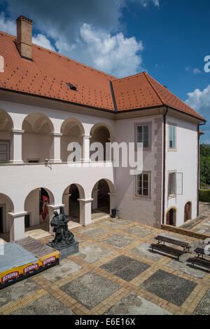 Musée de soulèvements paysans, Château Orsic, Gornja Stubica, Zagorje, Croatie Banque D'Images