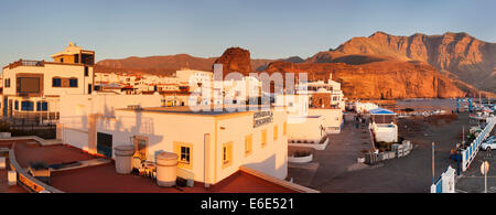 Vue de Puerto de las Nieves, Gran Canaria, Îles Canaries, Espagne Banque D'Images