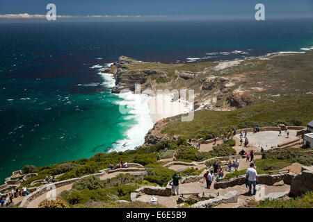 Les touristes au Cap de Bonne Espérance, Cape Town, Western Cape, Afrique du Sud Banque D'Images