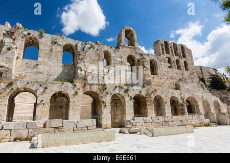 Le théâtre de Dionysos sur l'Acropole, Athènes Grèce Banque D'Images