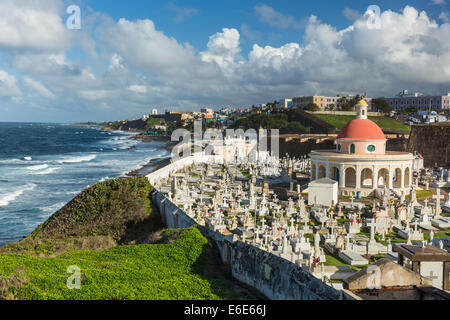 Le cimetière de Santa Maria Magdalena, San Juan Puerto Rico Banque D'Images