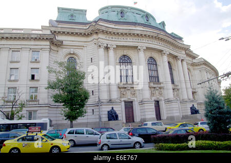 L'Université de Sofia 'St.. Kliment Ohridski 'est la plus ancienne et la plus importante institution de l'enseignement supérieur en Bulgarie. Banque D'Images