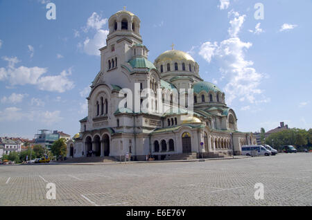 Cathédrale 'St. Alexander Nevsky' est église orthodoxe de Sofia, une cathédrale de Patriarche bulgare. Le temple a été soulevée avec l'ATR Banque D'Images