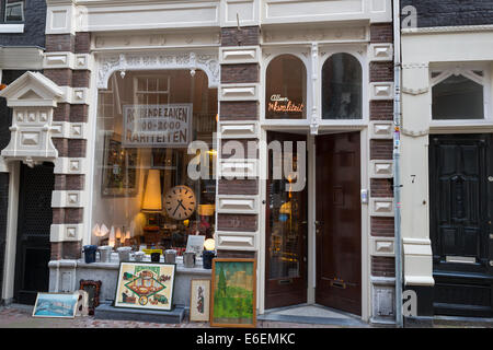 Boutique avec des produits d'époque dans le célèbre quartier Jordaan' 'de à Amsterdam Banque D'Images