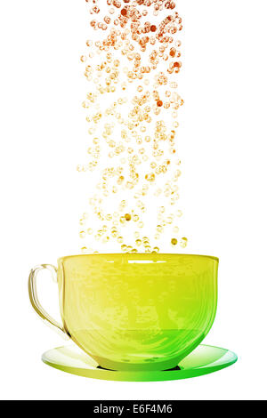 Tasse de café et des bulles Banque D'Images