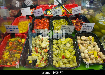 L'Ohio, Cleveland. Côté ouest, le plus ancien marché de Cleveland à fonctionnement continu, le marché a commencé en 1912. Banque D'Images