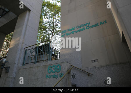 Bill Reid Gallery de Vancouver est un espace qui présente des sculptures, des gravures et plus par Bill Reid et d'autres artistes de la côte du Nord-Ouest. Banque D'Images