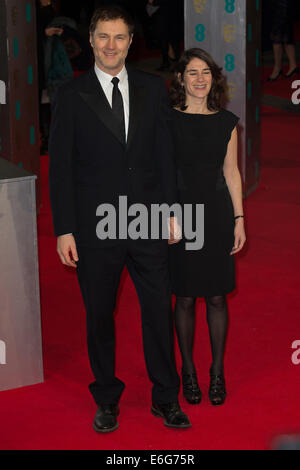 EE British Academy Film Awards s'est tenue au Royal Opera House, Covent Garden, Londres - Arrivées comprend : Esther Freud,David Morrissey Où : London, Royaume-Uni Quand : 16 Mars 2014 Banque D'Images