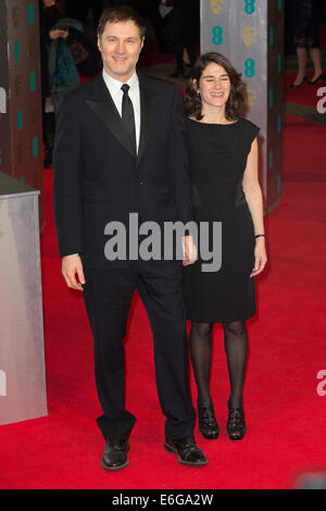 EE British Academy Film Awards s'est tenue au Royal Opera House, Covent Garden, Londres - Arrivées comprend : Esther Freud,David Morrissey Où : London, Royaume-Uni Quand : 16 Mars 2014 Banque D'Images