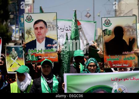 Hébron, en Cisjordanie, en territoire palestinien. 22 août, 2014. Credit : ZUMA Press, Inc./Alamy Live News Banque D'Images