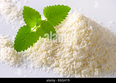 La viande séchée de coco non sucré, râpé Banque D'Images