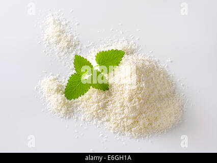 La viande séchée de coco non sucré, râpé Banque D'Images