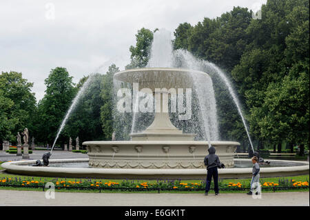 Jardin Saxon ( Ogrod Saski) à Varsovie, Pologne, Europe, Site du patrimoine mondial de l'UNESCO Banque D'Images