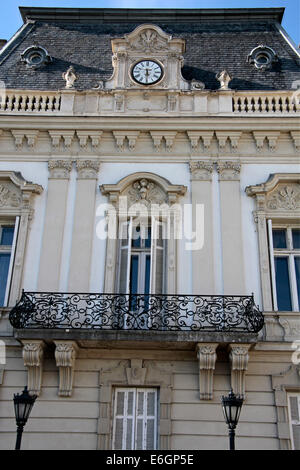 Façade du Palais Festetics de dans Keszthely, à quelques pas du lac, la Hongrie Banque D'Images