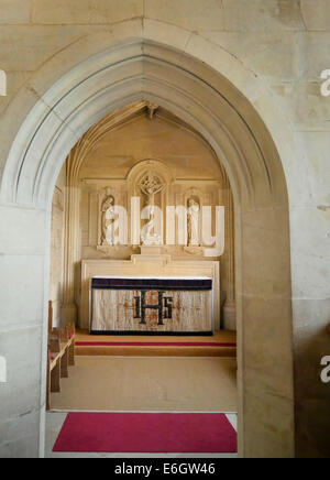 Intérieur de la chapelle du Kings College de Cambridge en Angleterre Banque D'Images