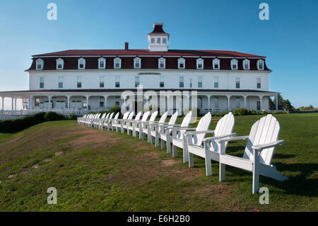 La maison de printemps sur Block Island, Rhode Island Banque D'Images