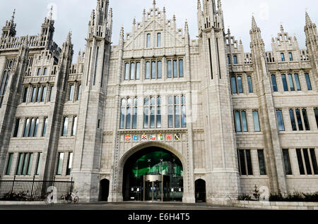 Marischal College, maintenant le siège d'Aberdeen City Council, du nord-est de l'Ecosse. Banque D'Images