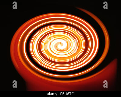 Flammes de bougie en spirale. Banque D'Images