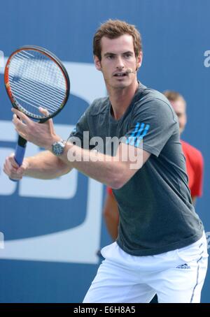 Andy Murray présents pour la 19e édition Arthur Ashe Kids' Day présente par Hess, l'USTA Billie Jean King National Tennis Center, le rinçage, NY Le 23 août 2014. Photo par : Derek Storm/Everett Collection Banque D'Images