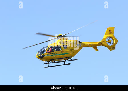 Dorset et Somerset air ambulance, 23 août 2014 Banque D'Images