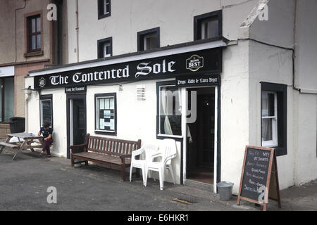 Restaurant avec nom amusant à Eyemouth, Berwickshire Ecosse Banque D'Images