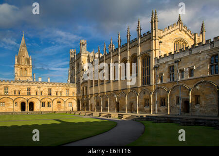 Et de la cathédrale Christ Church College, Oxford, Oxfordshire, Angleterre Banque D'Images