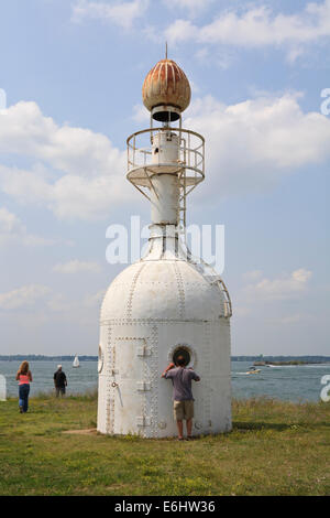 Buffalo, brise-lames Nord Sud Phare. Banque D'Images