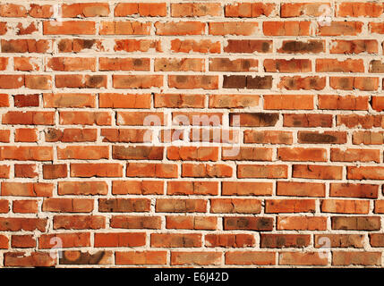 Mur de brique rouge en arrière-plan pour votre design Banque D'Images