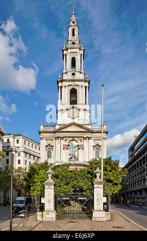 L'église St Mary le Strand dans l'Aldwych, London Banque D'Images