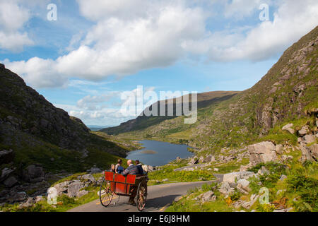 Jaunting en voiture de Gap of Dunloe , Killarney (Co Kerry, Ireland Banque D'Images