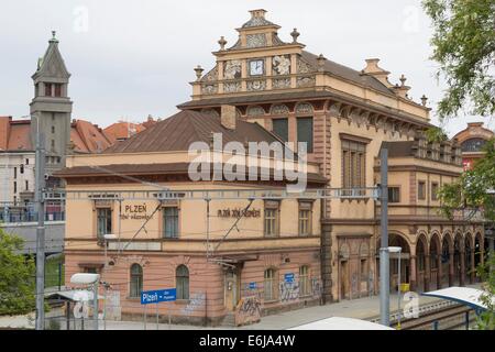 Centre culturel Johan dans gare du sud de Pilsen, 18.5.2014 Banque D'Images