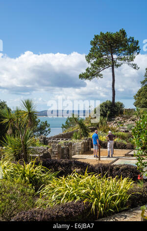 Canford Cliffs, Jardins Pinecliff, Poole, Dorset, UK Banque D'Images